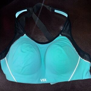 VSX Teal and Black Sports Bra